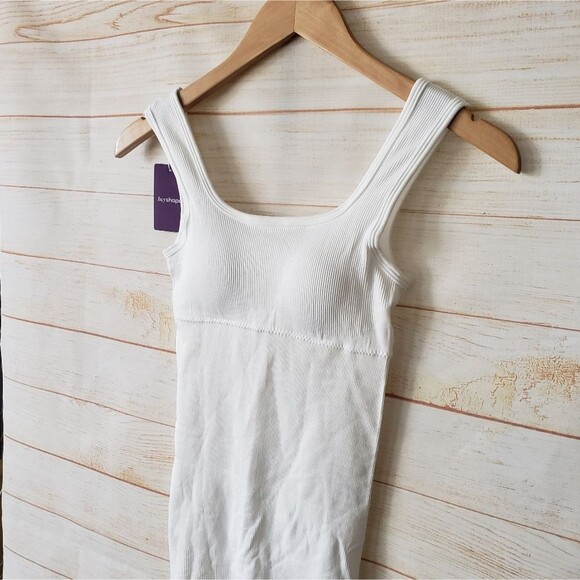 HeyShape Shapewear Square Neck Short Slimming Jumpsuit White Women's Size Small - Picture 9 of 14